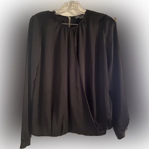 Vince size 6 faux wrap shirt